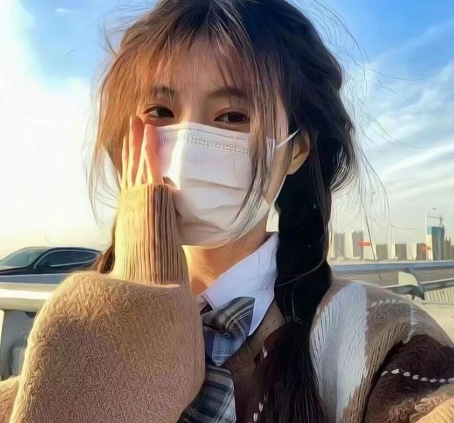 小鬼头上的女人